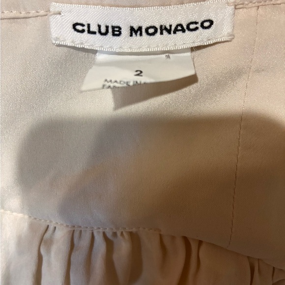 Club Monaco - Doina Cream and Gold Lace Eyelet Mini Dress - Picture 11 of 11